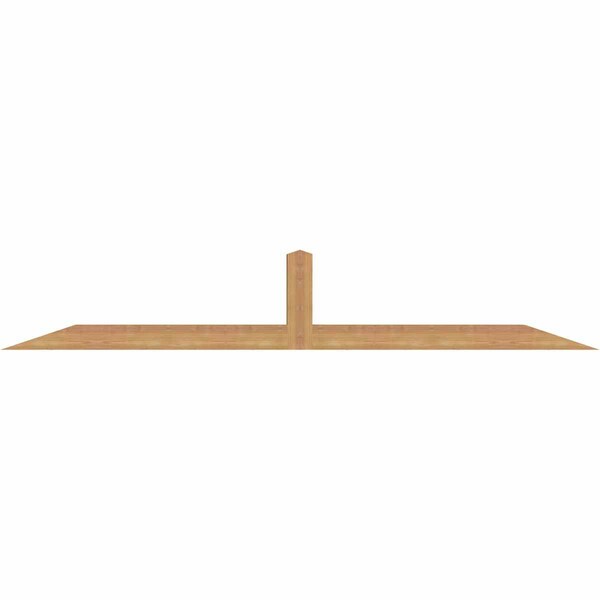 Ekena Millwork Portland Smooth Timber Gable Bracket, Western Red Cedar, 84"W x 14"H x 3 1/2"D x 3 1/2"F, 4/12 Pitch GBW084X14X0404POR00SWR - main